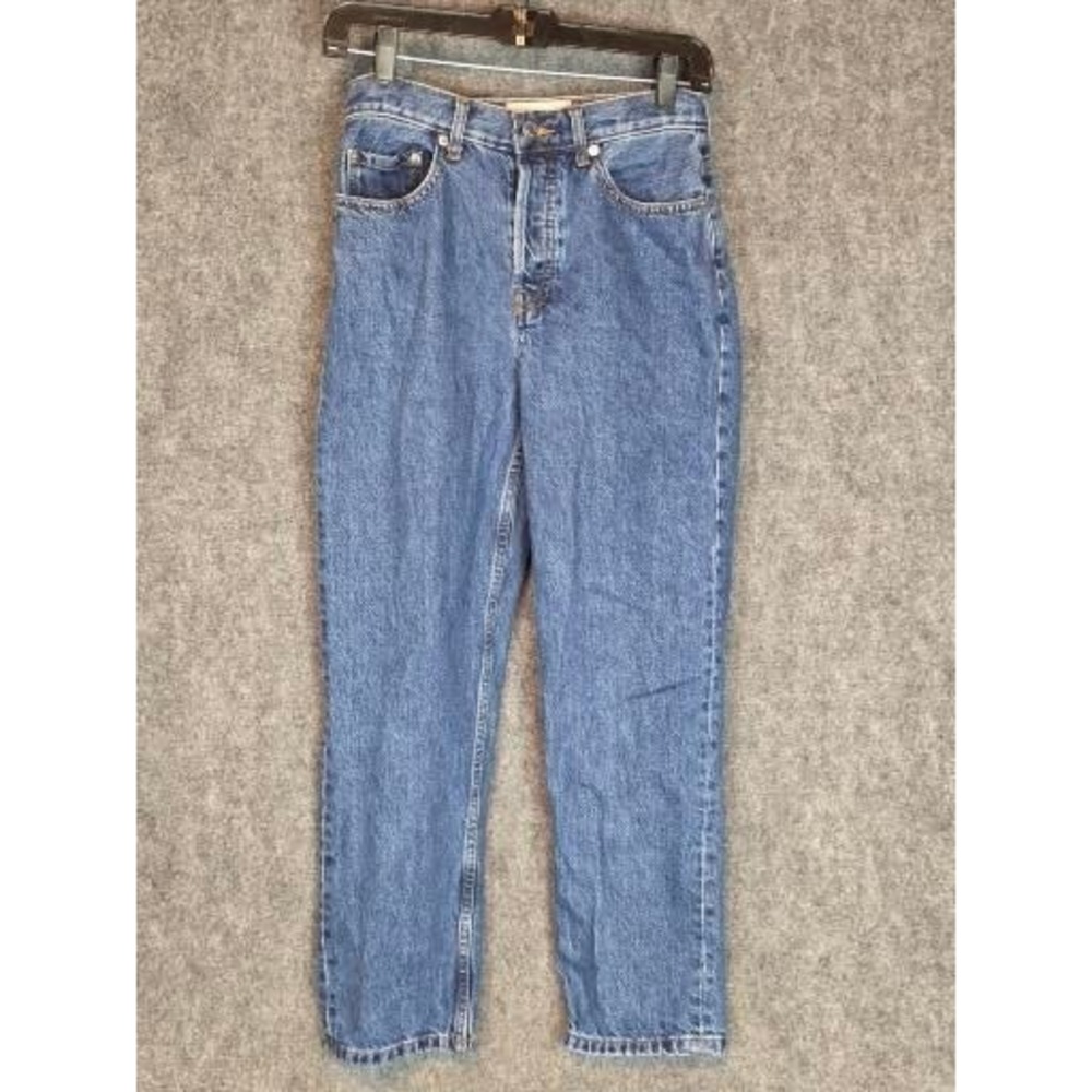 Everlane The 90s Cheeky Jean Organic Cotton Blue Wash Women 25 Ankle Button‎ Fly